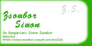 zsombor simon business card